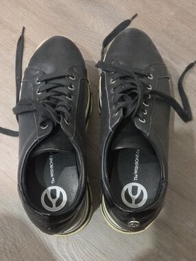 The Wishbone Co. Women's Black Wedge Sneakers